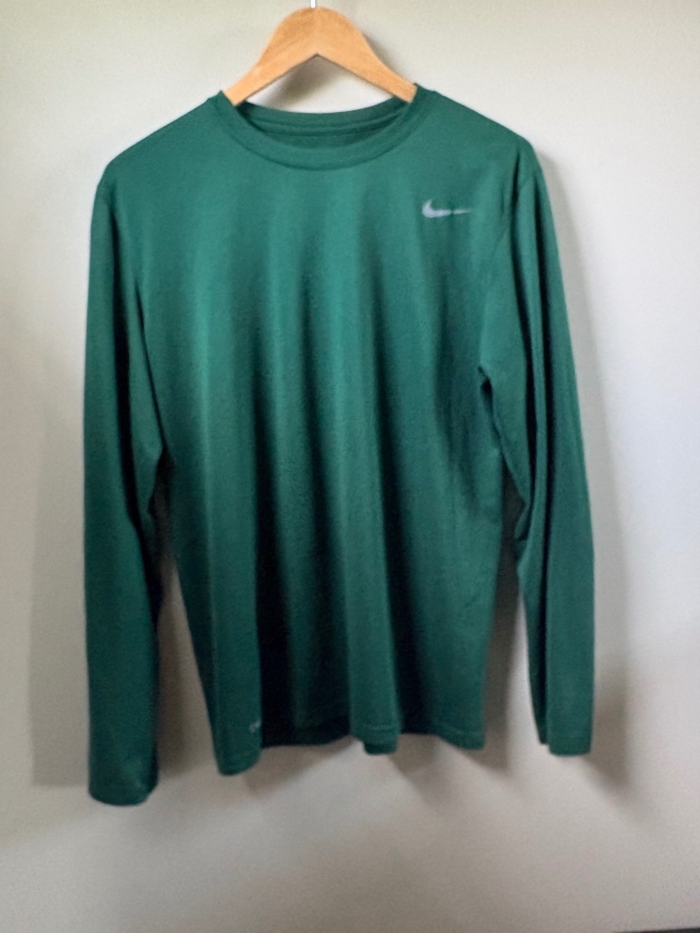 The Nike Tee Long Sleeve Tshirt Dry Fit Kelly Green